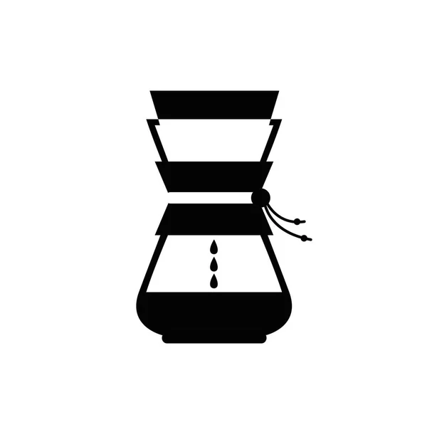 Alternativ Kaffebryggare Anordning För Bryggning Kaffe — Stock vektor