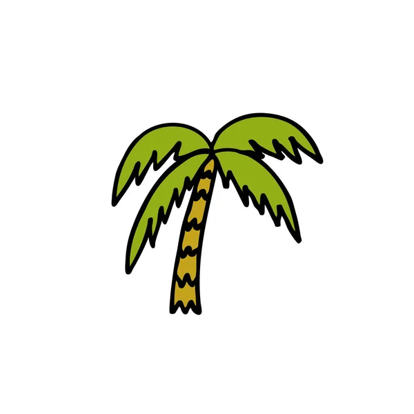 Palm Doodle Εικονίδιο Του Φορέα — Διανυσματικό Αρχείο