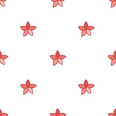 Plumeria sorunsuz doodle desen