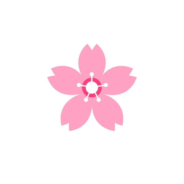 Sakura Flower Vector Icon — Stock Vector