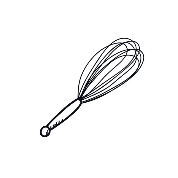 Corolla Küchenwerkzeug Doodle Symbol — Stockvektor