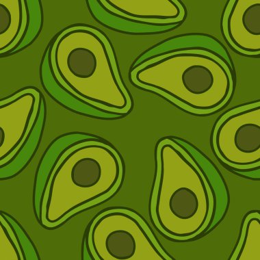 Avokado sorunsuz doodle desen