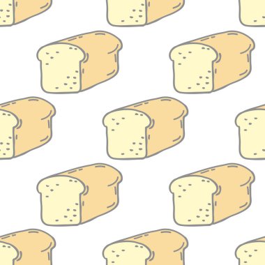 ekmek sorunsuz doodle desen