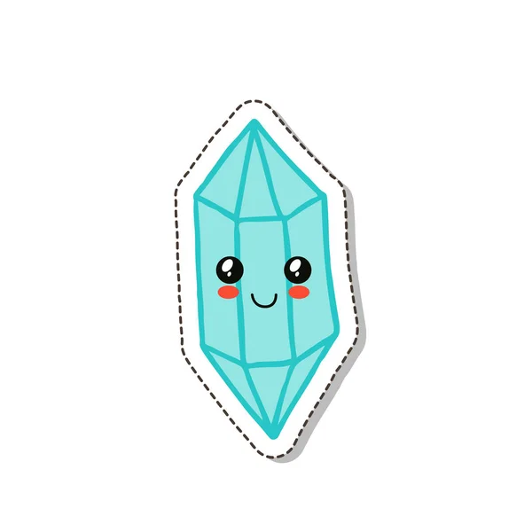 Gem Doodle Vector Pictogram — Stockvector