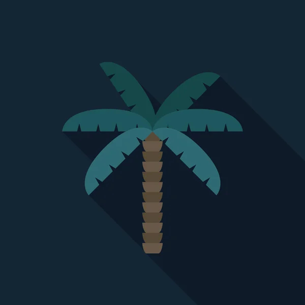 Palm Tree Vector Icon — Stock Vector