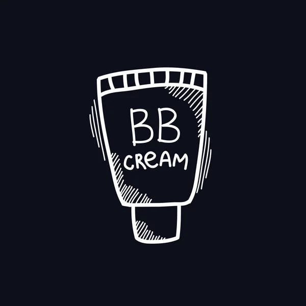 Bb cream doodle icon — Stock Vector