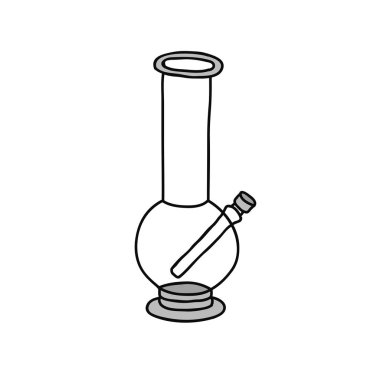 sigara doodle simgesi için bong