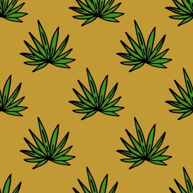 agav sorunsuz doodle desen