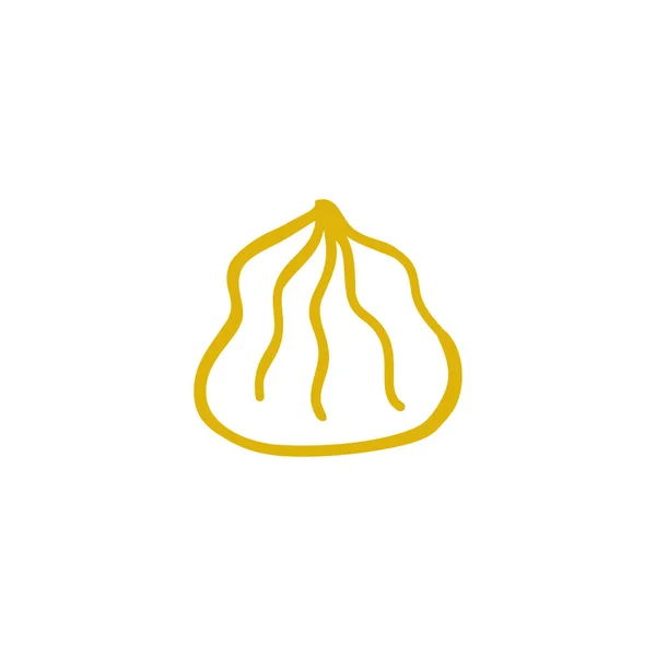 Icône doodle moutarde — Image vectorielle