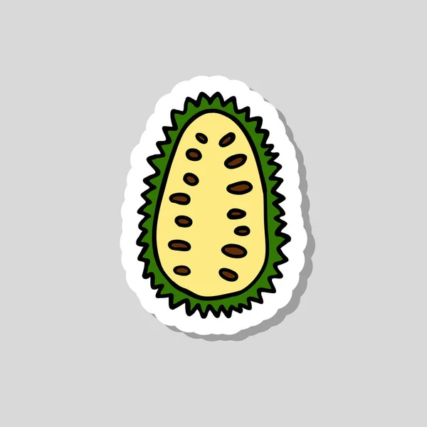 GuanaBANA owoców doodle ikona — Wektor stockowy