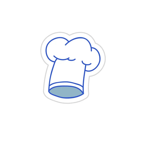 Chefs chapéu doodle ícone adesivo —  Vetores de Stock