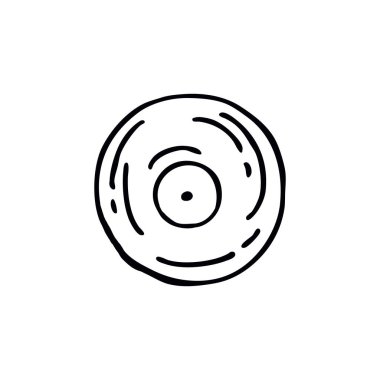 müzik plakası, vinil doodle simgesi