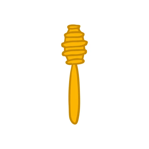 Löffel für Honig-Doodle-Symbol — Stockvektor