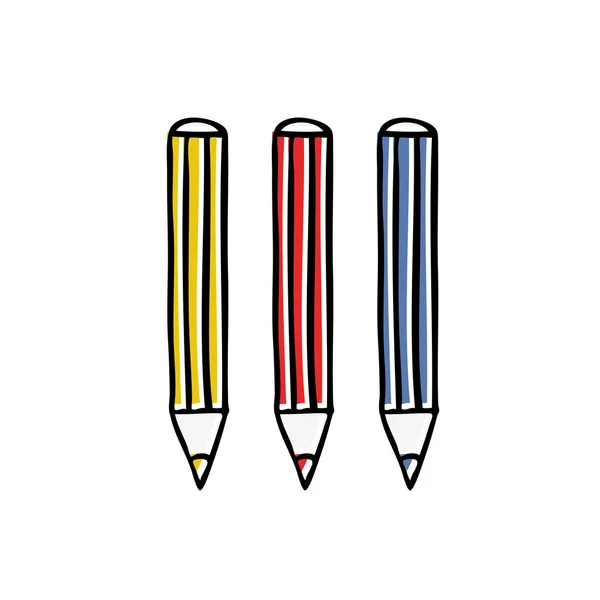 Bleistift-Doodle-Symbol — Stockvektor