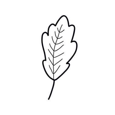 yeşil yaprak doodle simgesi