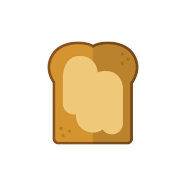 fıstık ezmesi vektör simgesi ile tost