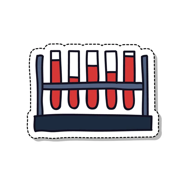 Blood Test Doodle Icon — Stock Vector