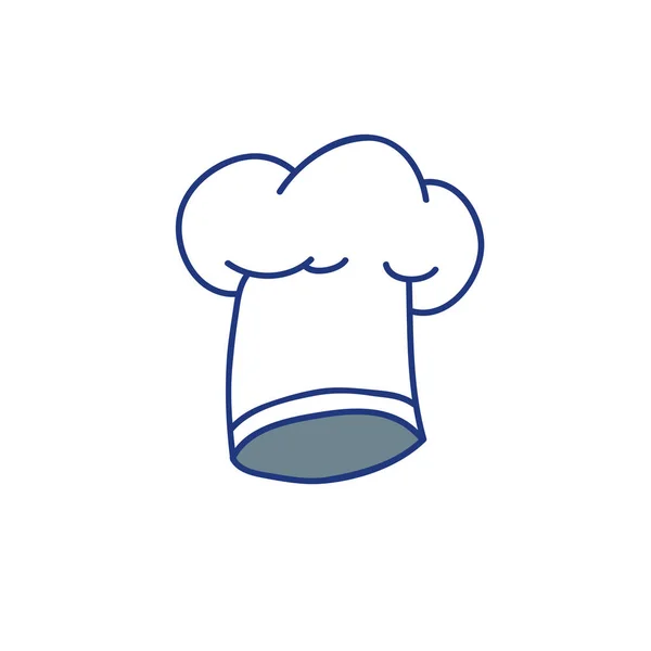 Chef Hat Doodle Icon — стоковый вектор