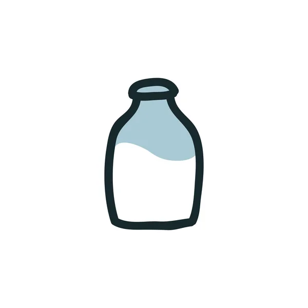 Leche Garabato Vector Icono — Vector de stock