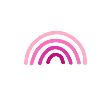 gökkuşağı karalama simgesi, vektör illüstrasyonu