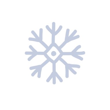 Kar Tanesi karalama simgesi, vektör çizimi