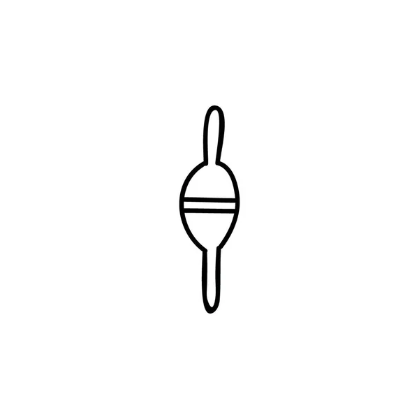 Fiske boj doodle ikonen — Stock vektor