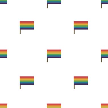 gökkuşağı bayrağı dikişsiz vektör deseni