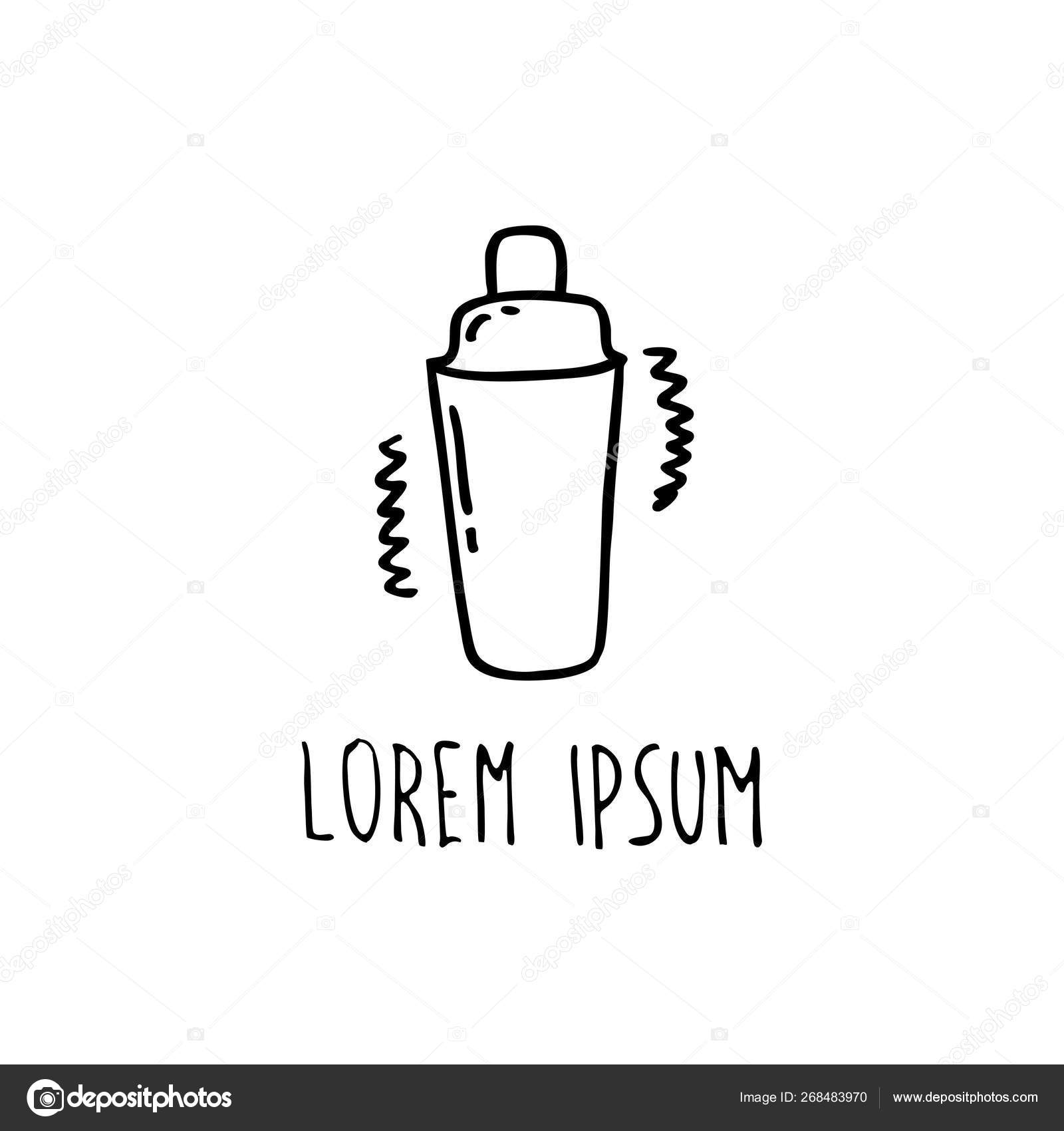 Cocktail shaker doodle icon Stock Vector by ©pani_chernous 268483970, image size:1600x1700