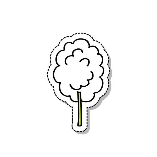Suikerspin doodle pictogram — Stockvector