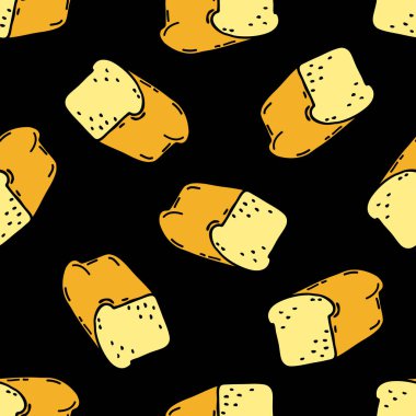 ekmek sorunsuz doodle desen