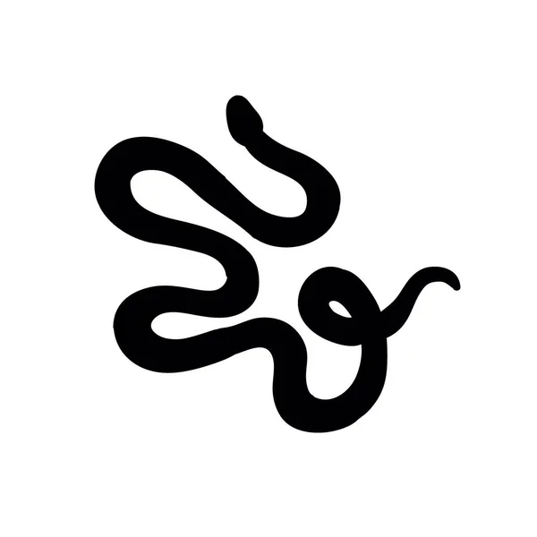 Snake doodle pictogram, vector illustratie — Stockvector