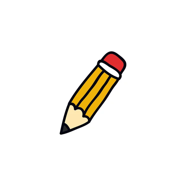 Pencil doodle icon, vector illustration — Stock Vector