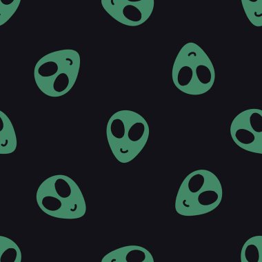 uzaylı sorunsuz doodle desen