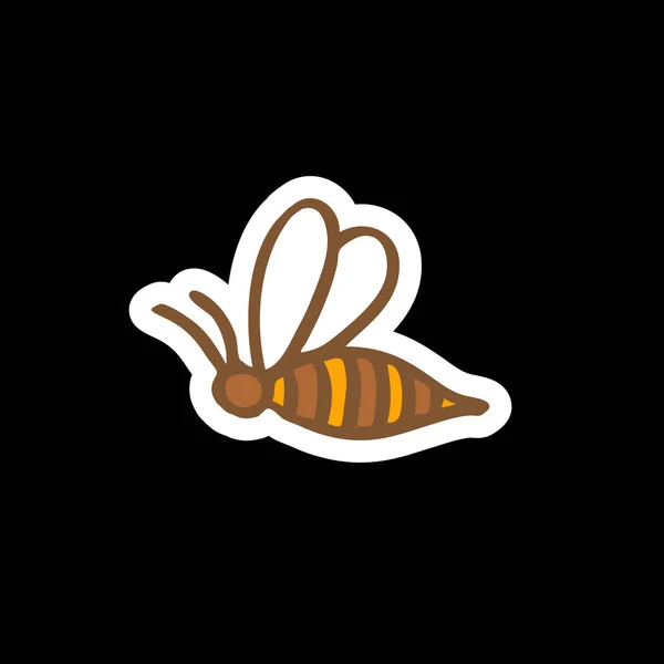 Icona scarabocchio delle api — Vettoriale Stock