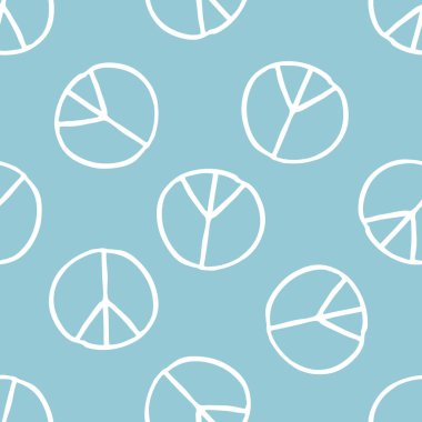 Pasifik işareti Dikişsiz desen doodle