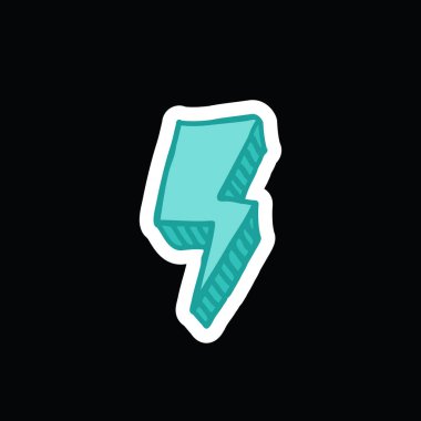 Yıldırım doodle simgesi