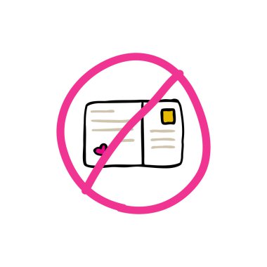 kartpostal doodle simgesi