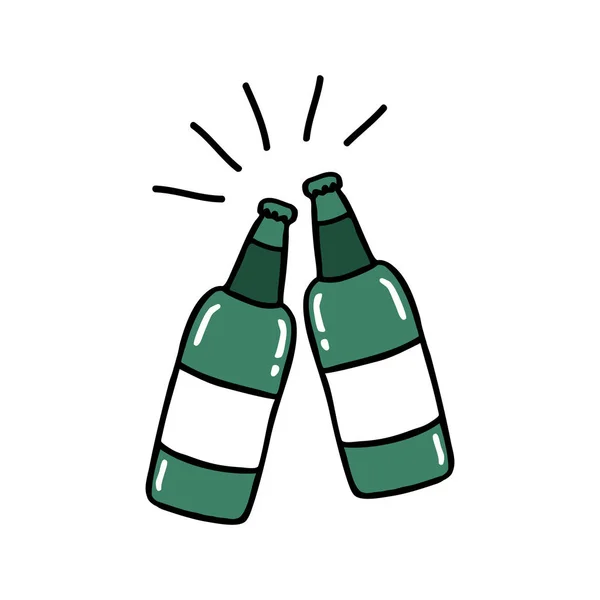 Piwo doodle ikona — Wektor stockowy