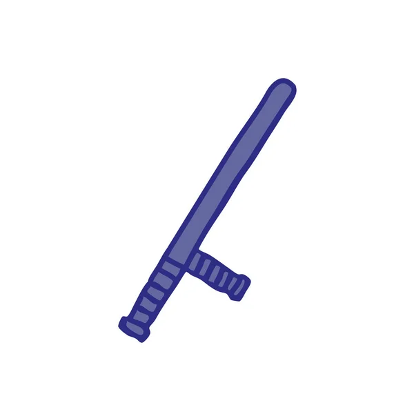 Baton Doodle ikon — Stock vektor