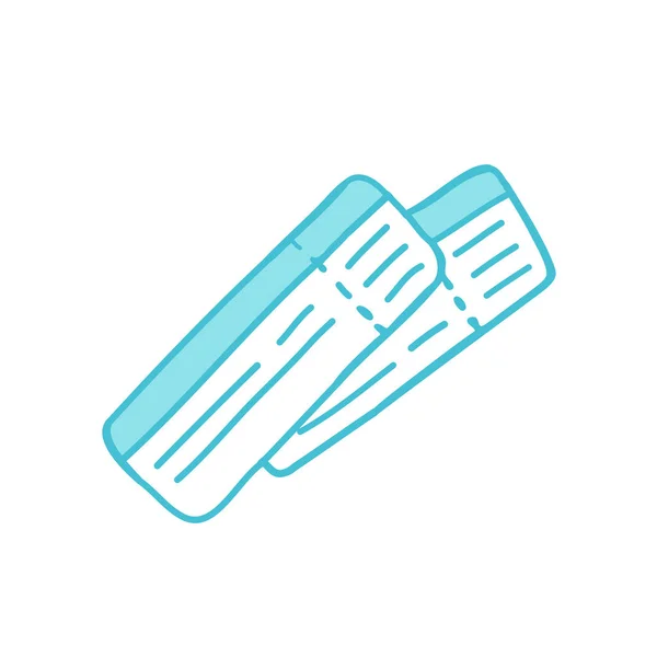 Vzduchu lístky doodle ikona — Stockový vektor