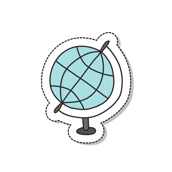 Ícone doodle globo —  Vetores de Stock