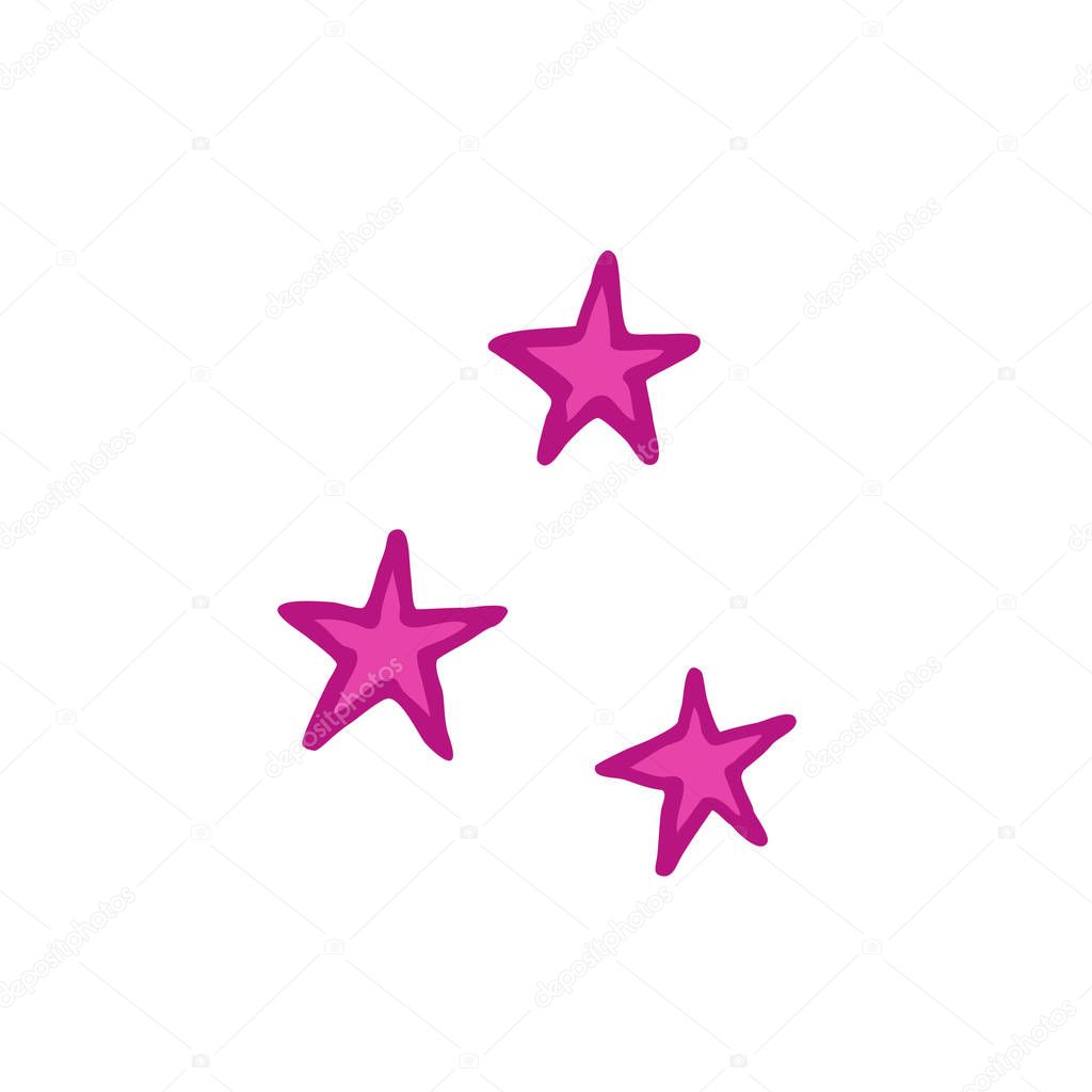 stars doodle icon