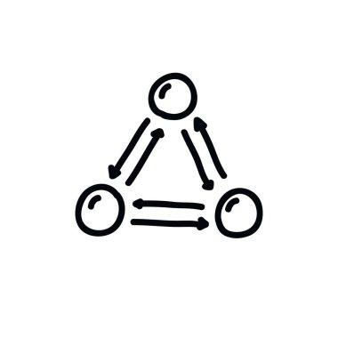 infographics doodle simgesi, vektör illüstrasyon