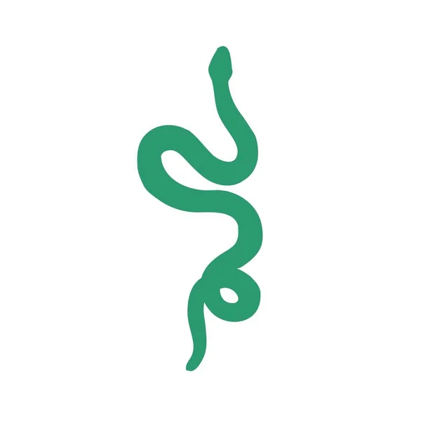 Icona doodle serpente, illustrazione vettoriale — Vettoriale Stock