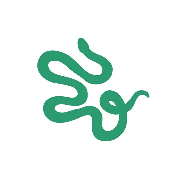 Snake doodle pictogram, vector illustratie — Stockvector