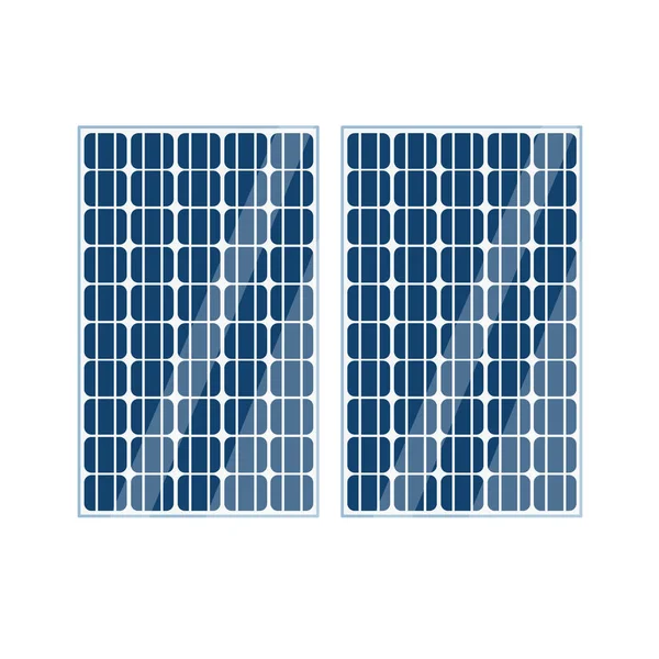 Panel słoneczny ikona płaska, wektor illutsration — Wektor stockowy