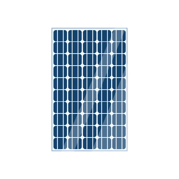 Panel słoneczny ikona płaska, wektor illutsration — Wektor stockowy