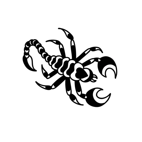 Scorpio doodle icon, traditional vector illustration — Stock Vector