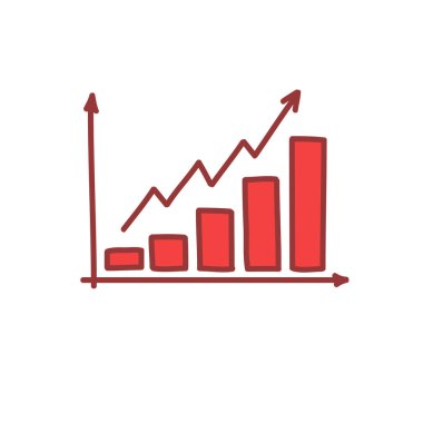 infographics doodle simgesi, vektör illüstrasyon