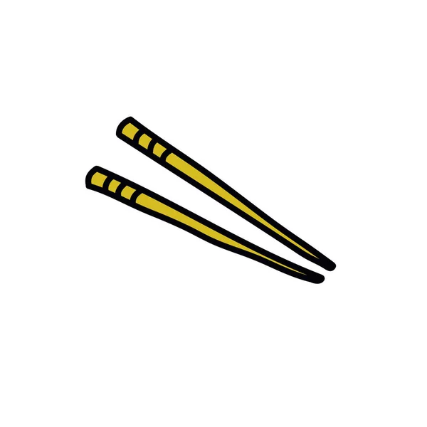 Chopsticks doodle icon, ilustração vetorial — Vetor de Stock